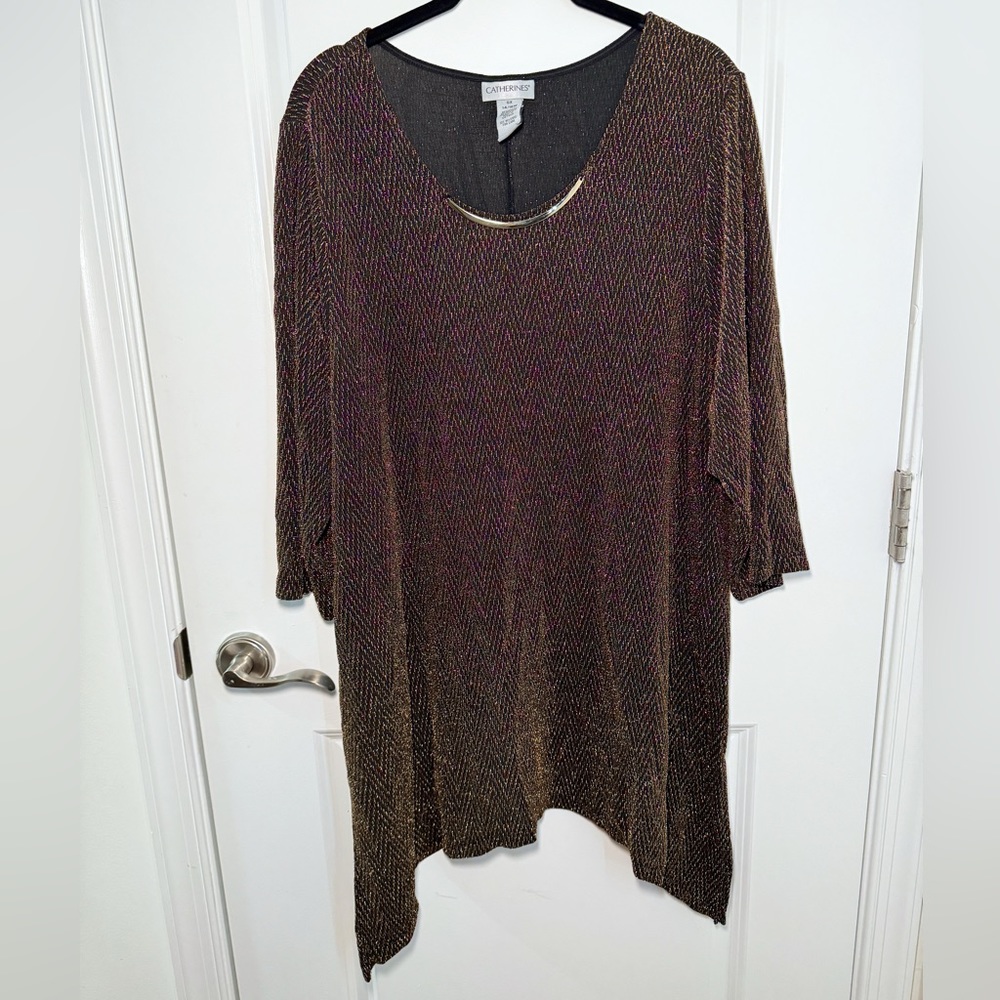 Catherine’s Gold Shimmer Tunic size 14/16W